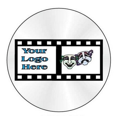 Comedy & Tragedy Round Metal Photo Magnet (2 1/2")