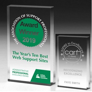 Rect. Acrylic Paperweight - 4" x 6" x 3/4" - 2045C-S (Screen Print)