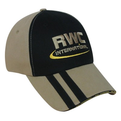 Pro Style Stripe Bill Cap