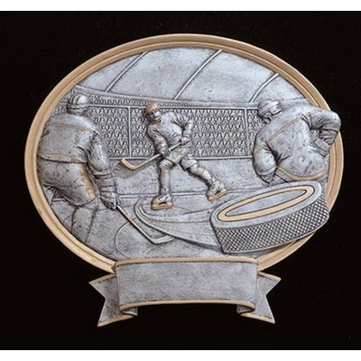 Ice Hockey, Oval Legend Plates - 8"