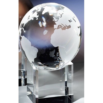 Crystal Globe & Base Award (5")