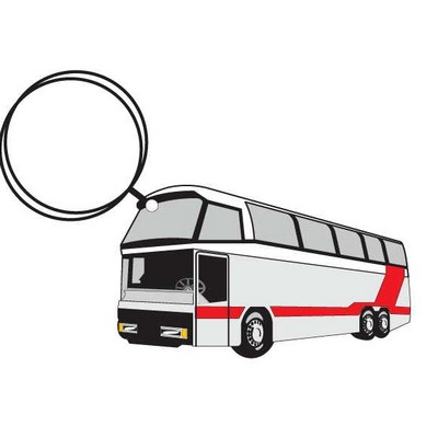 Commercial Bus Executive Keychain w/Mirrored Back (10 Square Inch)