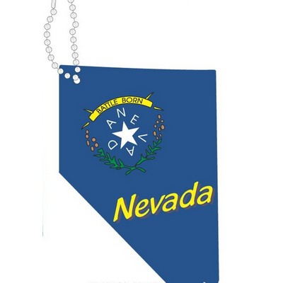 Nevada Battle Born Promotional Key Chain w/ Black Back (10 Square Inch)