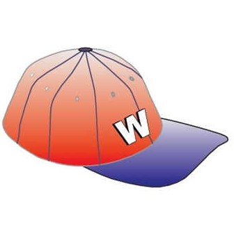 Baseball Cap Magnet w/ Full Magnetic Back (3 Square Inch)