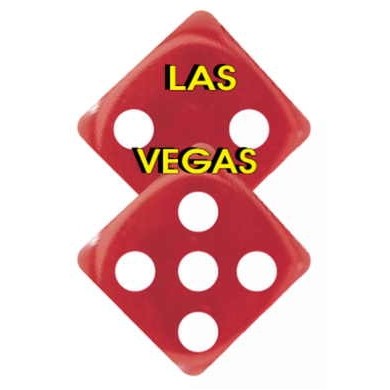 Las Vegas Dice Maxi Magnet (2 Square Inch)
