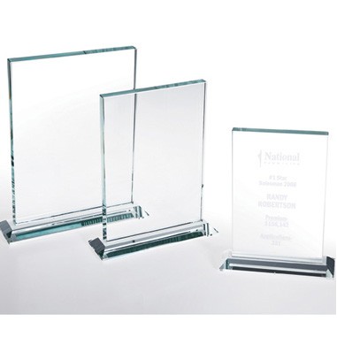 Starfire Clear Glass Horizontal Rectangular W/Base (Screen)
