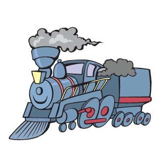Steam Engine Promotional Magnet w/ Strip Magnet (10 Square Inch)