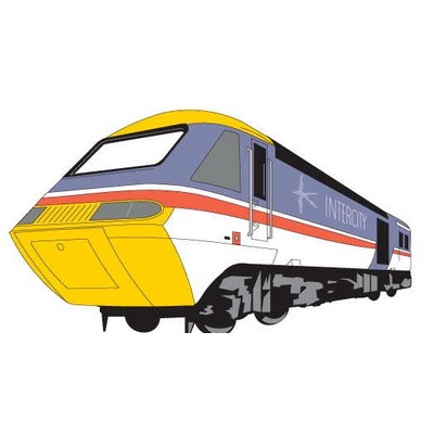Modern Train Promotional Magnet w/ Strip Magnet (10 Square Inch)