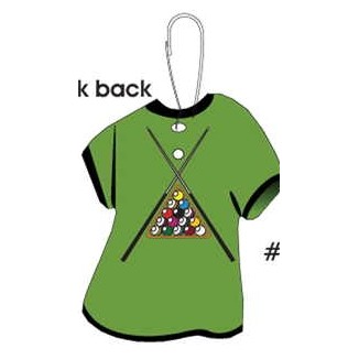 Pool Table Rack T-Shirt Zipper Pull