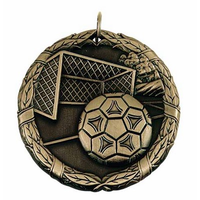 Medal, "Soccer with Goal" - 2"