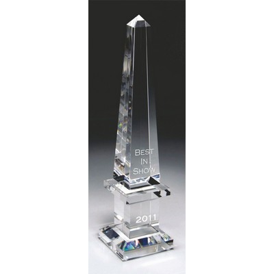 Royal Obelisk Optic Crystal Award (2¾"x 12")