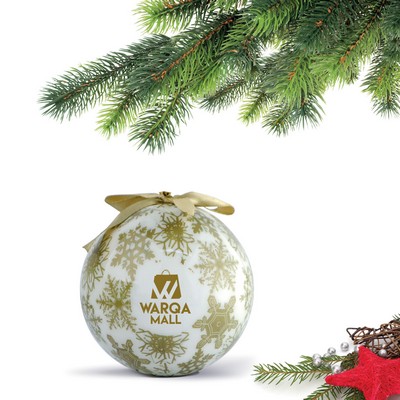 Shatterproof Ball Ornament (Gold) with Gift Boxes