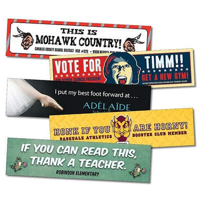 Bumper Sticker / Decal - UV-Coated Vinyl - 10.5x2.625 Rectangle Shape