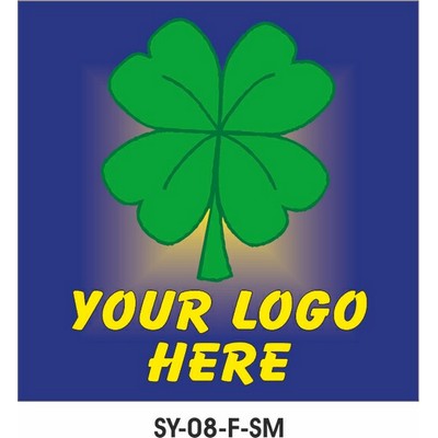 Four Leaf Clover Metal Photo Magnet (2.5" Square)