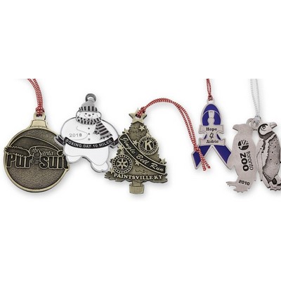 Custom Zinc Christmas Ornament (3")