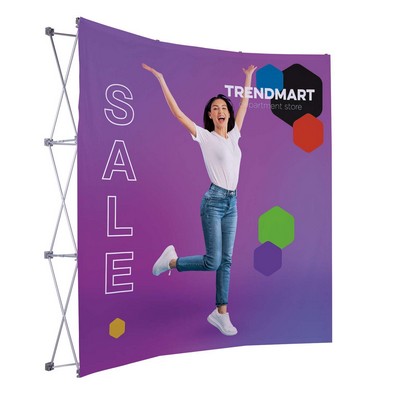 8' Curved Splash Floor Display Face Kit (Poly Knit)