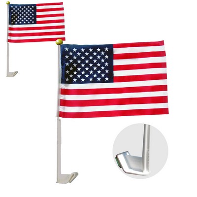 American Flag w/ Car Clip