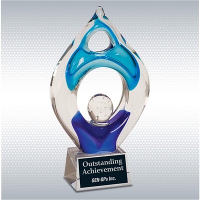 10 1/4" Winner Art Glass