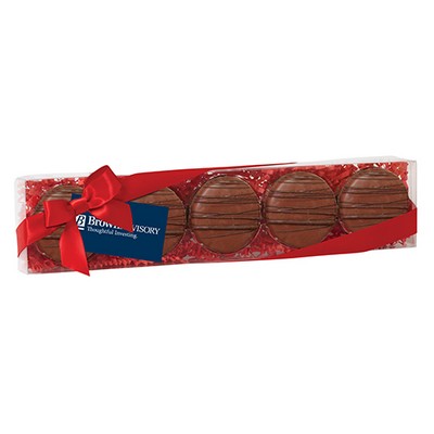 Elegant Chocolate Covered Oreo® Gift Box - Chocolate Drizzle (5 pack)