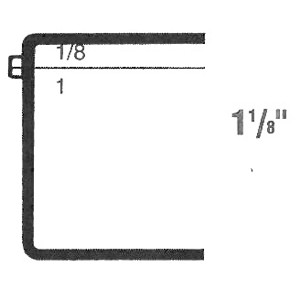 Rigid Clear Hinged Plastic Box (2"x2"x1 1/8")
