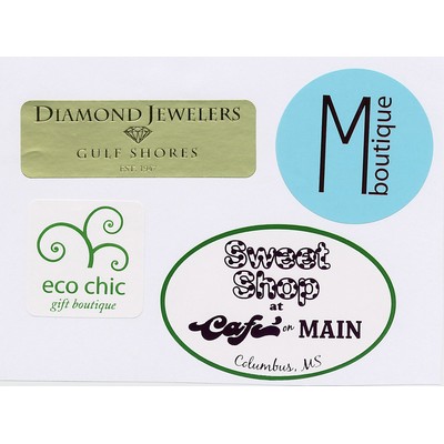 2.5" Circle Label Hot Stamped