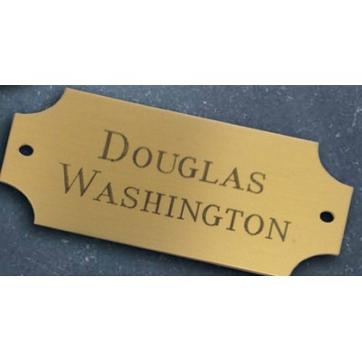 Brass Name Plates 1"x6"
