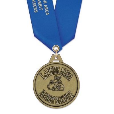 HG Medal w/Satin Neck Ribbon (2")