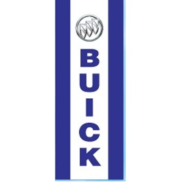 16 Oz. Buick® Reinforced Vinyl Single Sided Drapes w/Vertical Stripes (3' x 8')