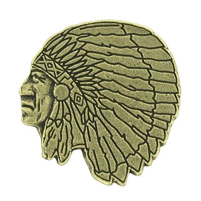 Indian Head Mascot Pin