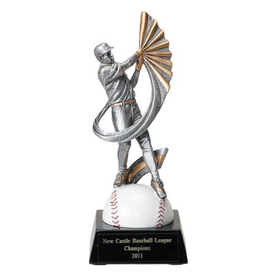 7 ½" Baseball Trophy w/Male Player