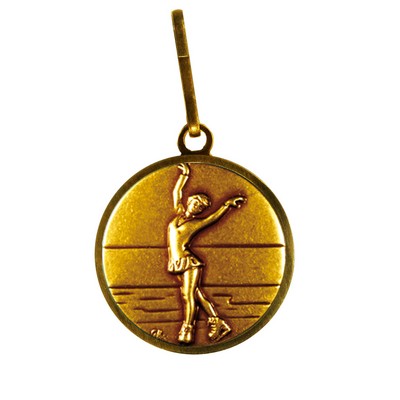 Zipper Pull with 1" Event- Figure Skating Female