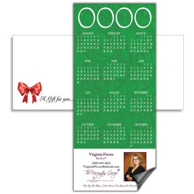 Magnetic Calendar with Envelope - Green