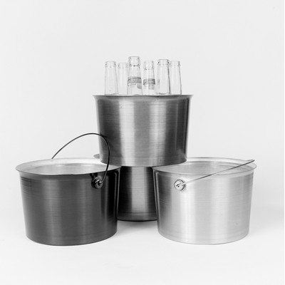 Beer and Soda Bucket - Stainless Steel Look 9 Pints