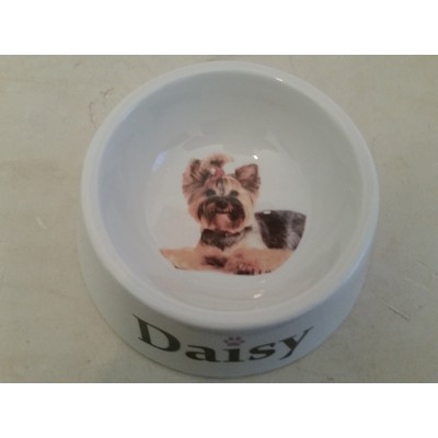 Personalized Large Porcelain Custom Printed Dog Bowl