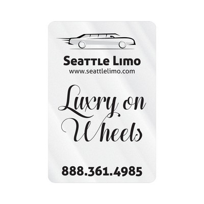 Rectangle Sticker | Round Corners | 2" x 3"| Clear Static | Static Face | Screen