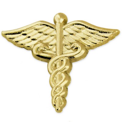 Gold Caduceus Pin