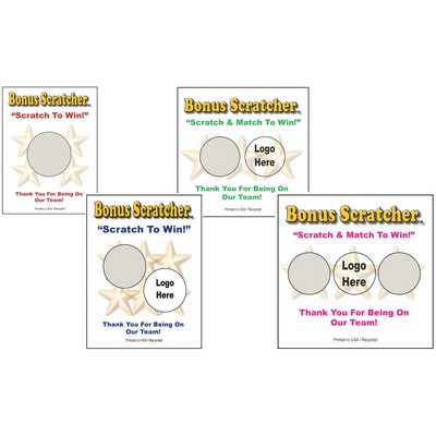 Semi Custom Scratcher Cards - Color (3.75"x4.25")
