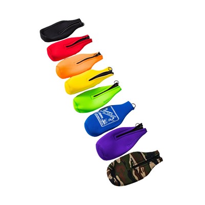 Neoprene Collapsible Bottle Insulator w/Zipper