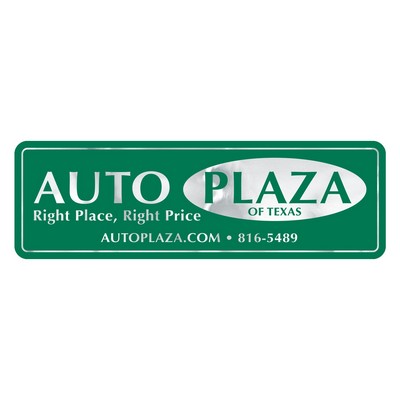 Car-Cal Dealer Decal | Rectangle | 1 7/8" x 5 7/8" | Clear Polyester