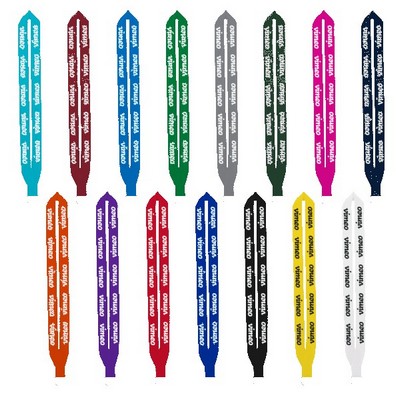 IMPORT Rush 1" Polyester Lanyard with Sewn Silver Split-Ring