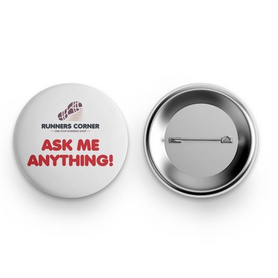 Pin Back Button - 3.5" round