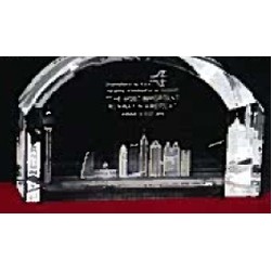 Custom 3D Images in Crystal Arch Award (3 1/2")