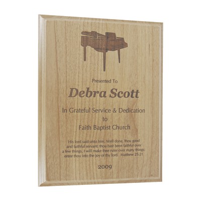 All American Red Alder Plaque (12"x15")