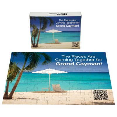 50 Piece Puzzle in Chipboard Box (8"x10")