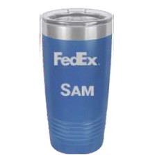 20 Oz. Polar Camel Royal Blue Ringneck Vacuum Insulated Tumbler w/Clear Lid