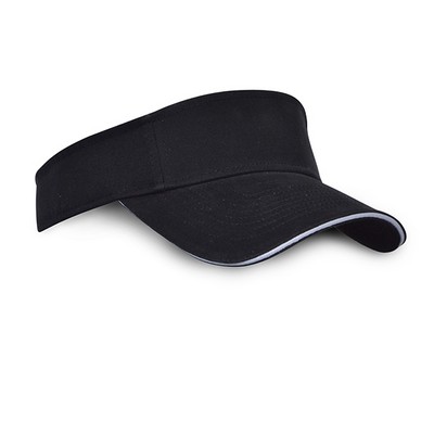 Lightweight Brushed Cotton Twill Sandwich Visor
