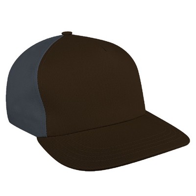 Contrast Back Twill Hook & Loop Skate Hat
