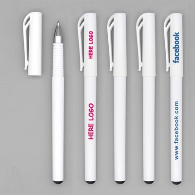 White ABS Sleek Write Gel Pen