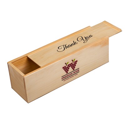 Single Bottle Wood Wine Box