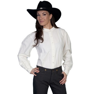 Ladies Pleated Front Blouse